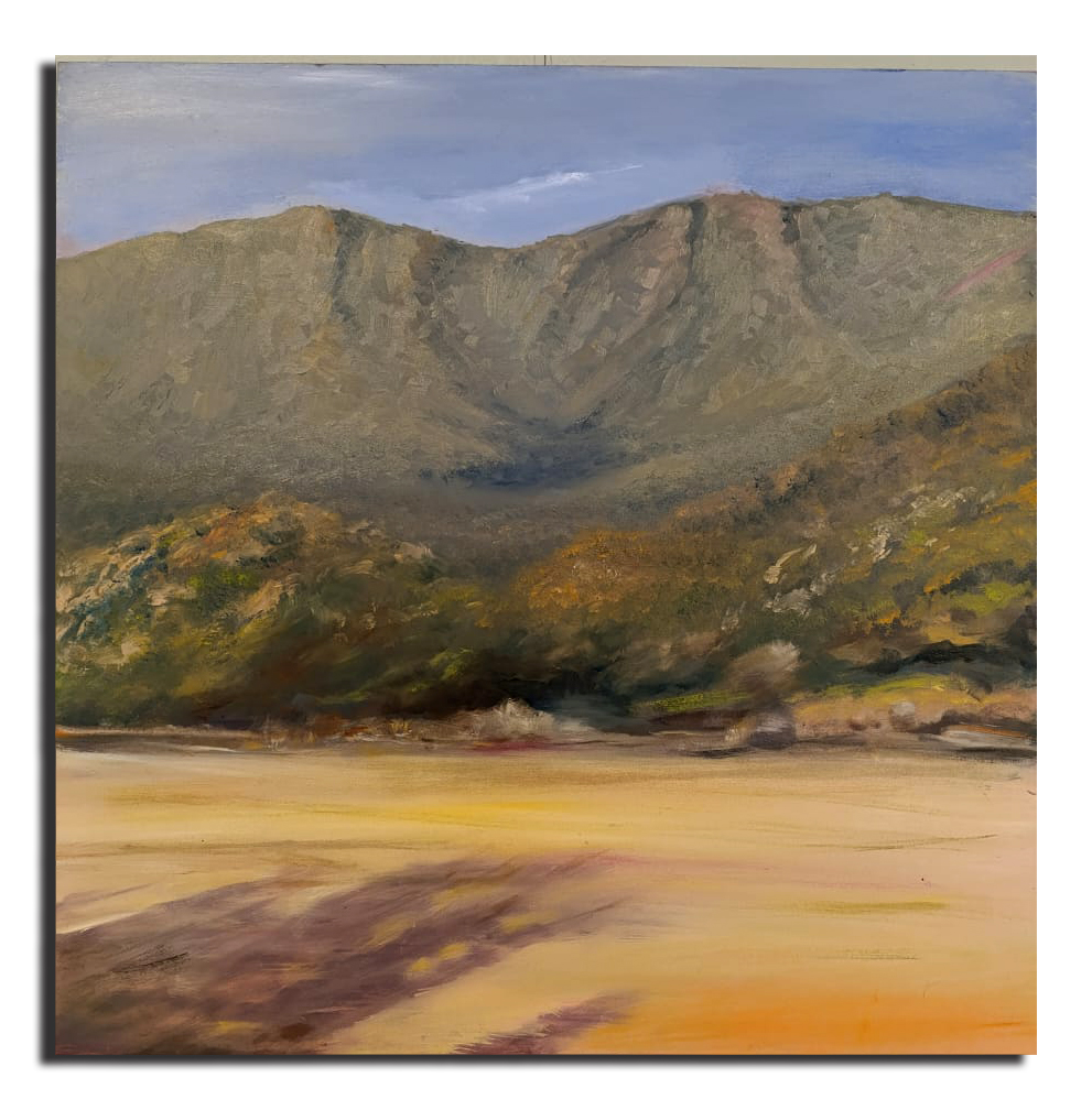 Cuadro al óleo del Cerro Las Gemelas – Capilla del Monte, Córdoba