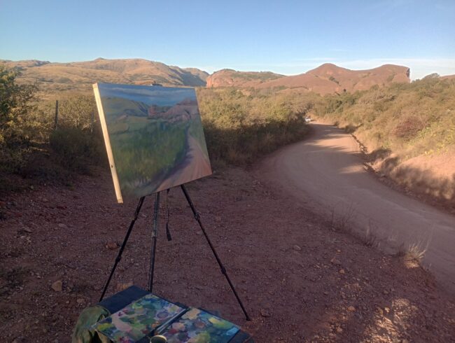 Cuadros al óleo de Córdoba: paisajes pintados al aire libre en la provincia