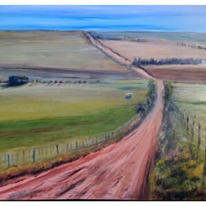 Pintura al oleo en la cumbre, camino a cuchi corral